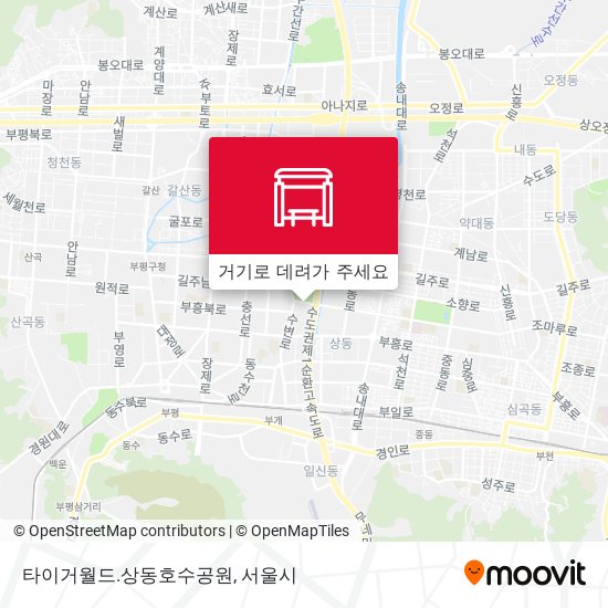 타이거월드.상동호수공원 지도