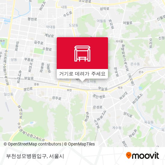 부천성모병원입구 지도