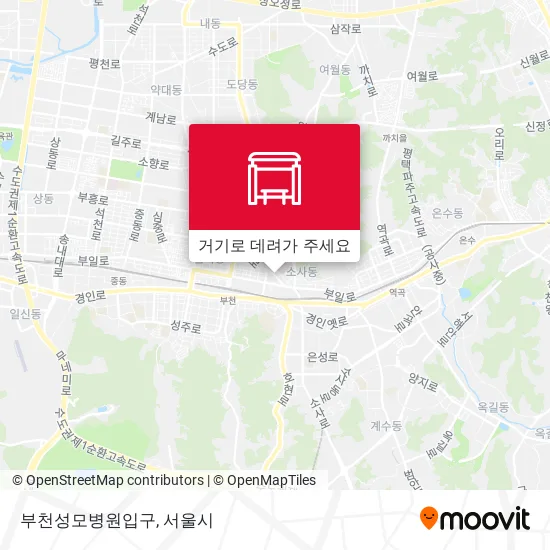 부천성모병원입구 지도