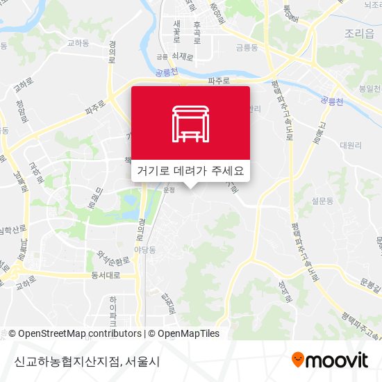 신교하농협지산지점 지도