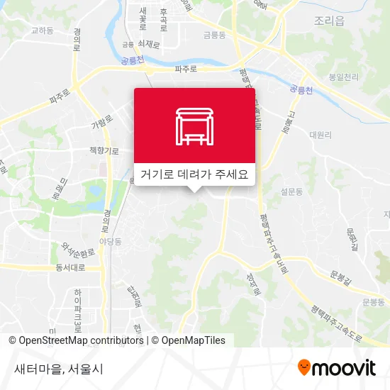 새터마을 지도