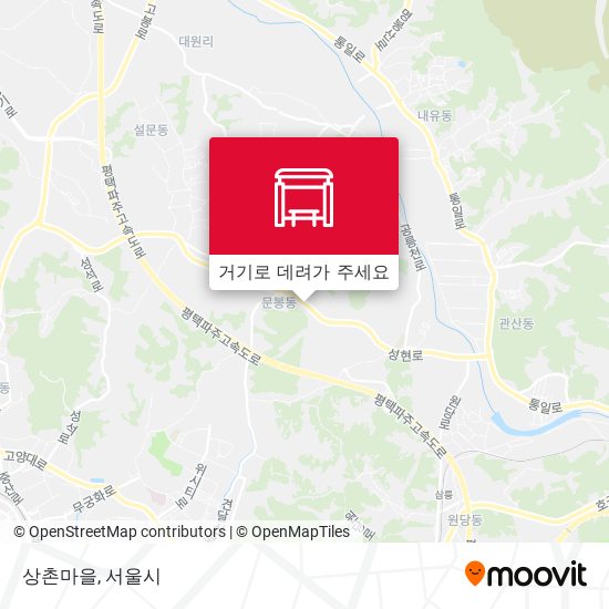 상촌마을 지도