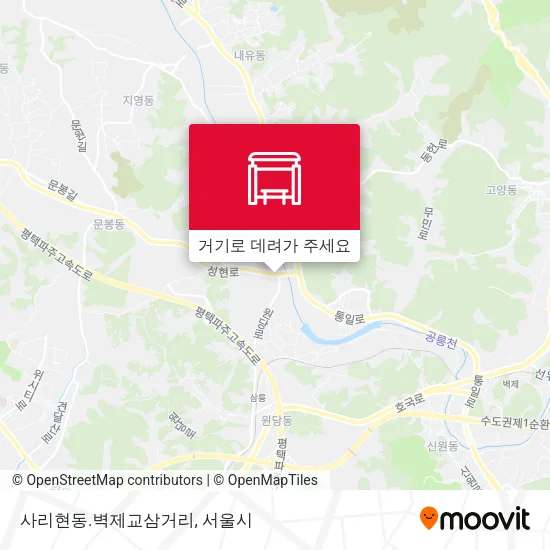 사리현동.벽제교삼거리 지도