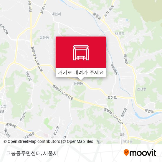 고봉동주민센터 지도