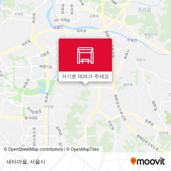 새터마을 지도