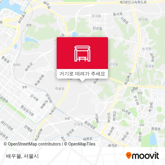 배우물 지도