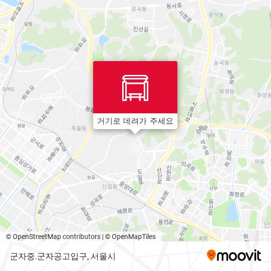 군자중.군자공고입구 지도