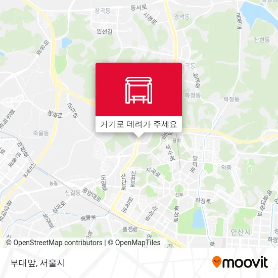 부대앞 지도