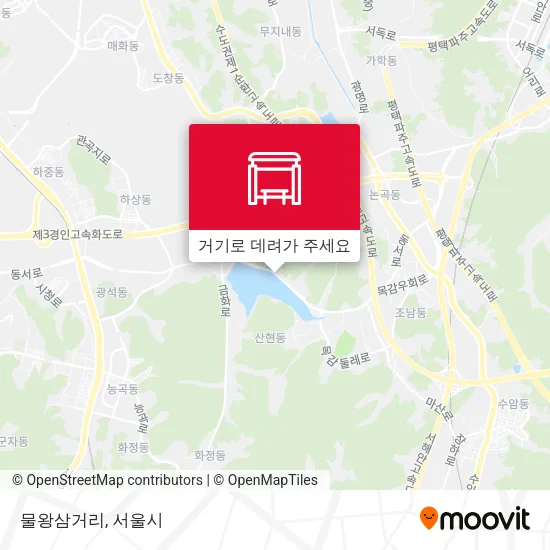 물왕삼거리 지도