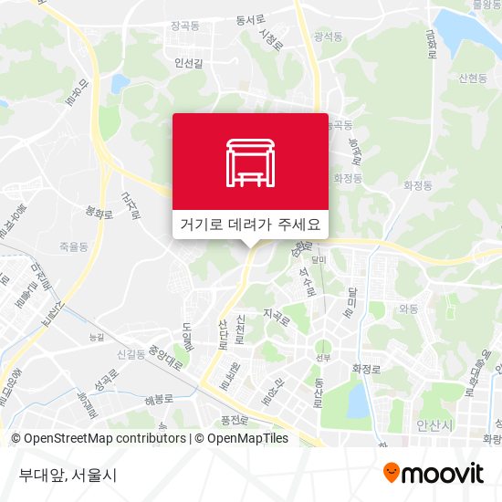 부대앞 지도