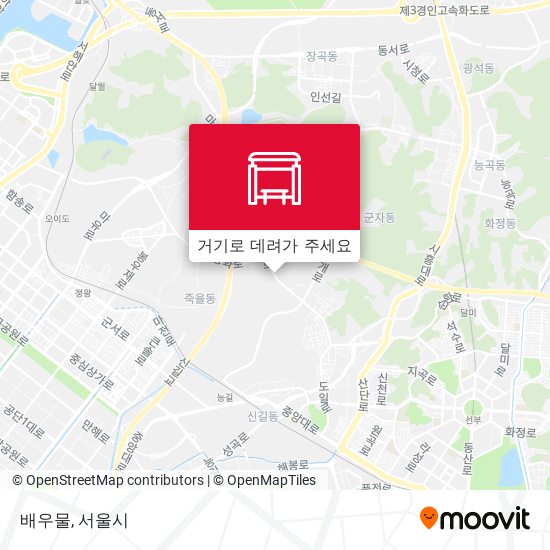 배우물 지도