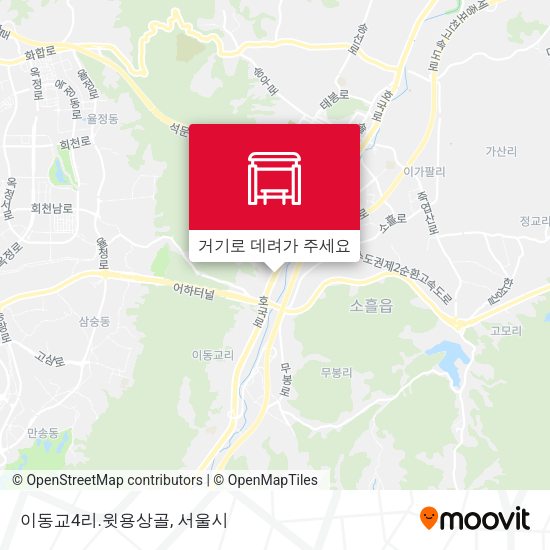 이동교4리.윗용상골 지도