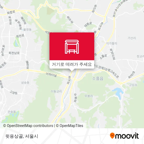 윗용상골 지도