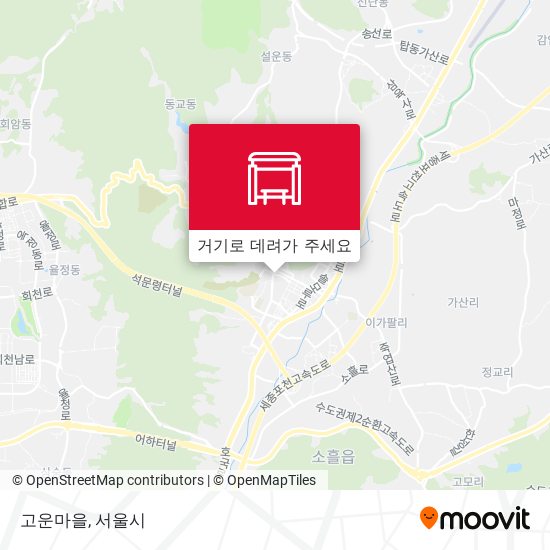 고운마을 지도