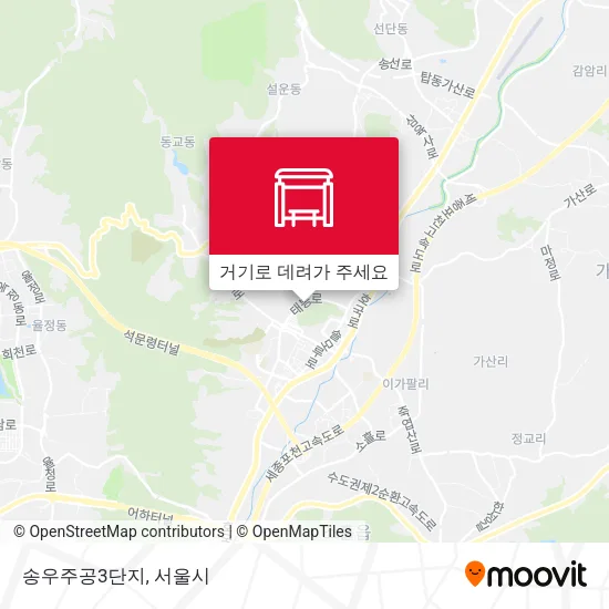 송우주공3단지 지도
