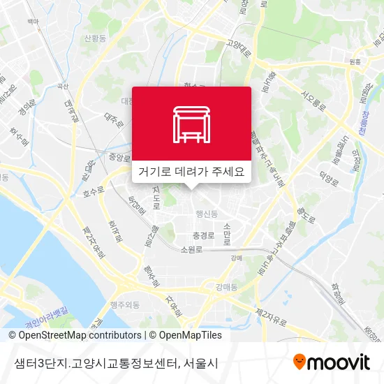 샘터3단지.고양시교통정보센터 지도