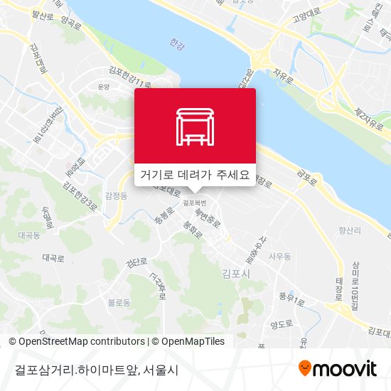 걸포삼거리.하이마트앞 지도