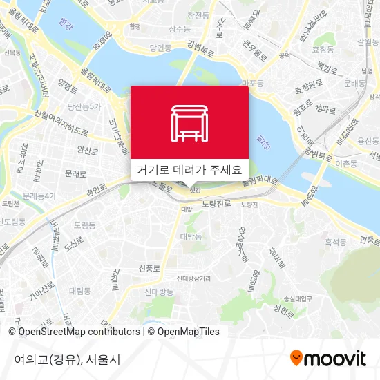 여의교(경유) 지도