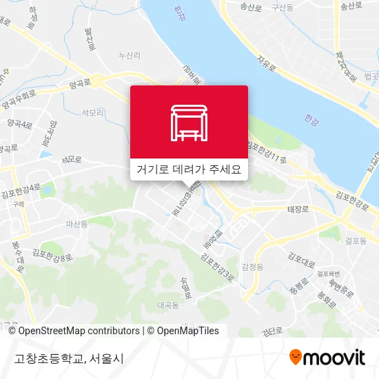 고창초등학교 지도
