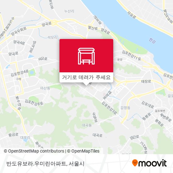 반도유보라.우미린아파트 지도