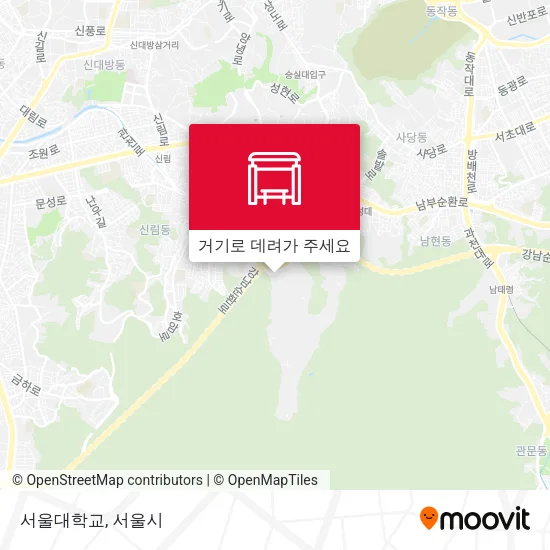 서울대학교 지도