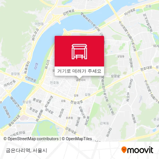 굽은다리역 지도