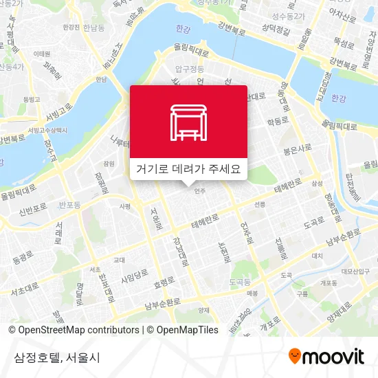 삼정호텔 지도
