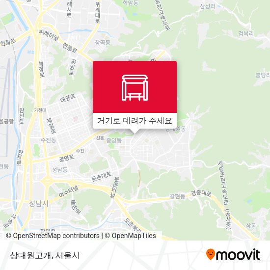 상대원고개 지도