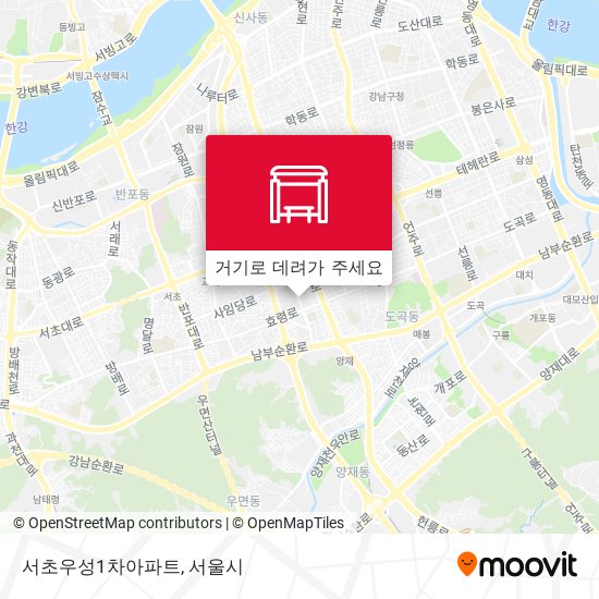 서초우성1차아파트 지도