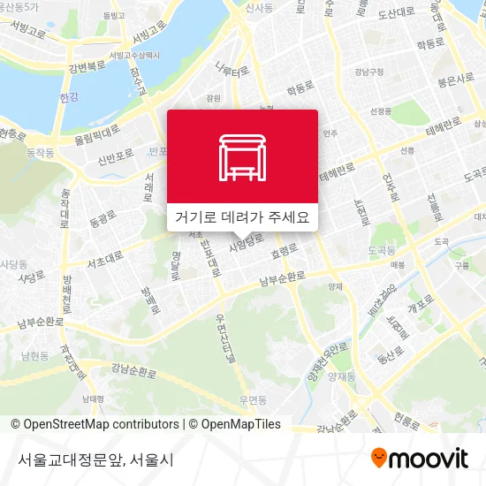 서울교대정문앞 지도