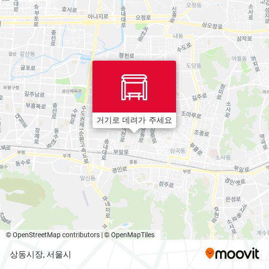 상동시장 지도
