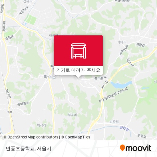 연풍초등학교 지도