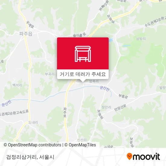 검정리삼거리 지도