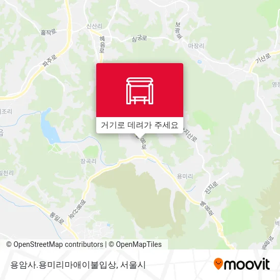 용암사.용미리마애이불입상 지도