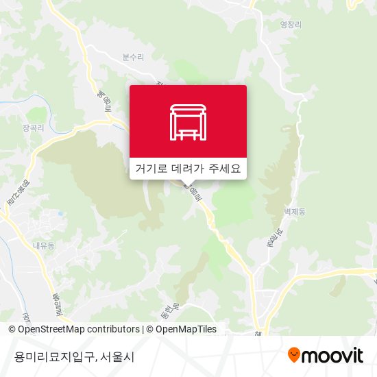 용미리묘지입구 지도