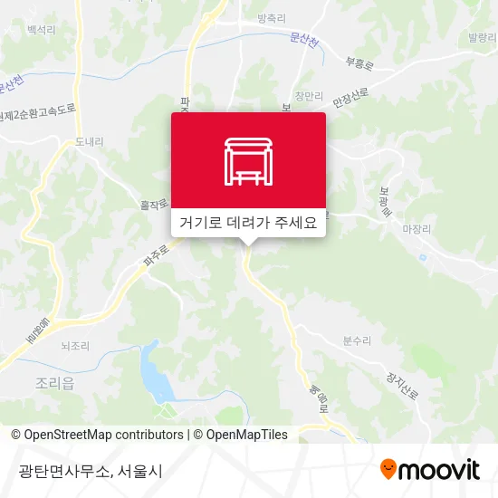 광탄면사무소 지도
