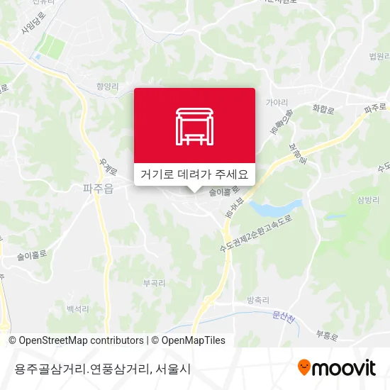용주골삼거리.연풍삼거리 지도