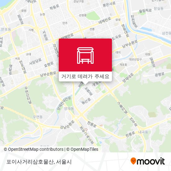 포이사거리삼호물산 지도