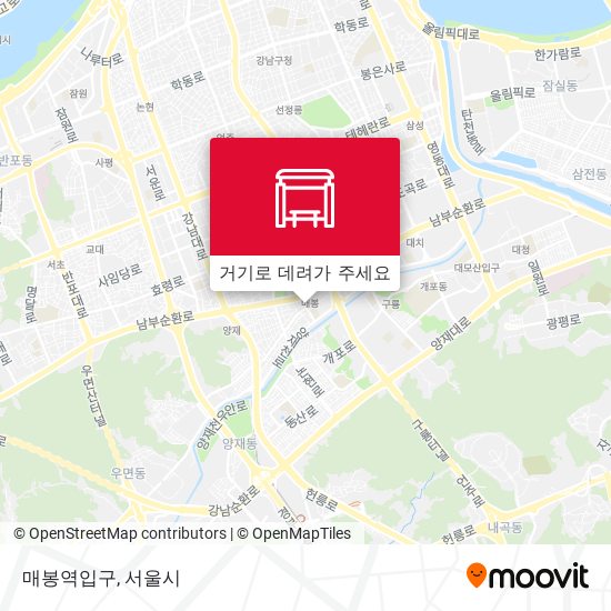 매봉역입구 지도