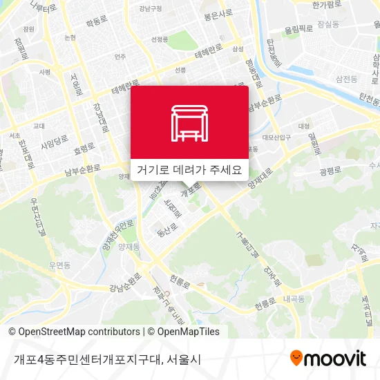 개포4동주민센터개포지구대 지도