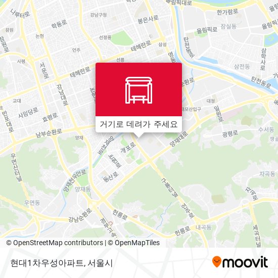 현대1차우성아파트 지도