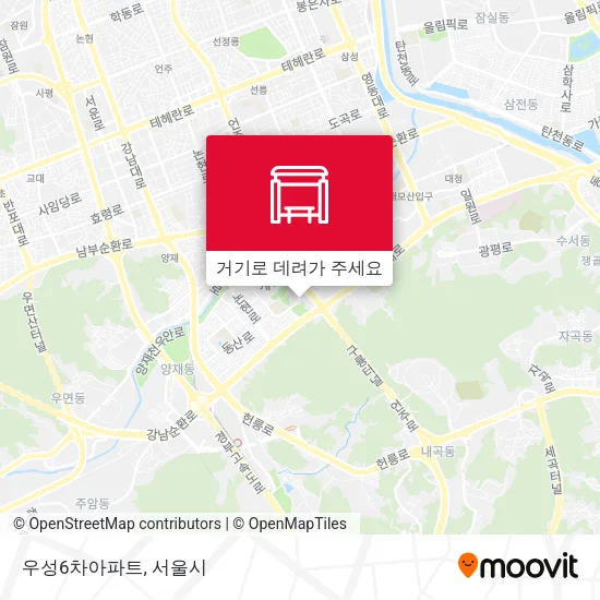 우성6차아파트 지도