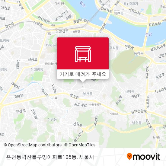 은천동벽산블루밍아파트105동 지도