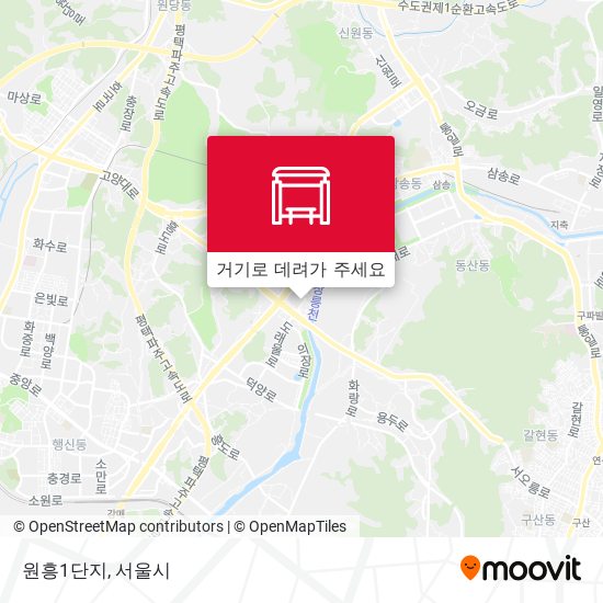 원흥1단지 지도