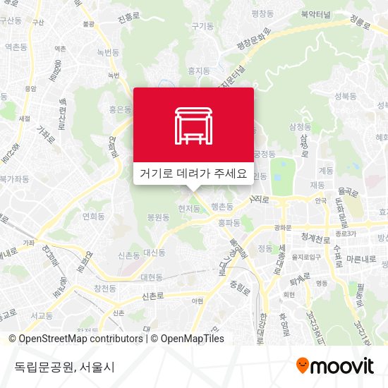 독립문공원 지도