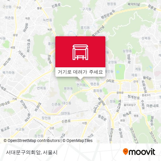 서대문구의회앞 지도