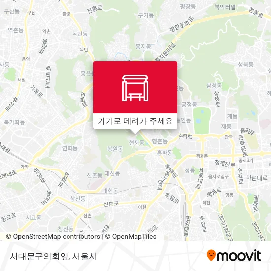 서대문구의회앞 지도