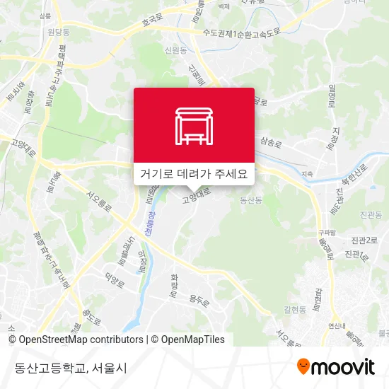 동산고등학교 지도