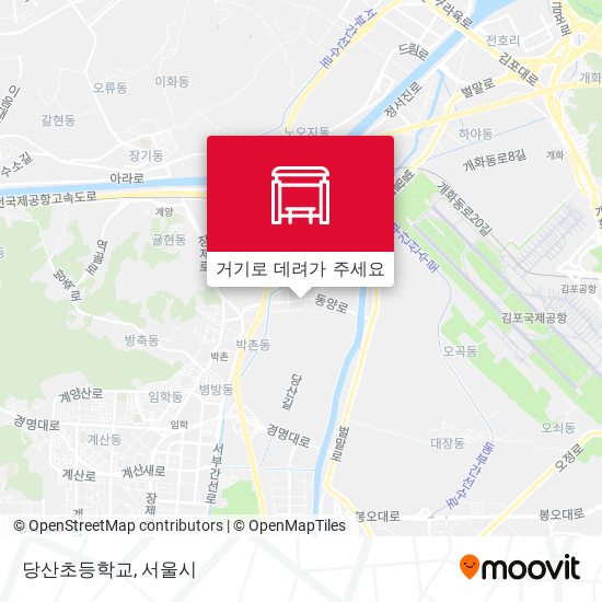 당산초등학교 지도