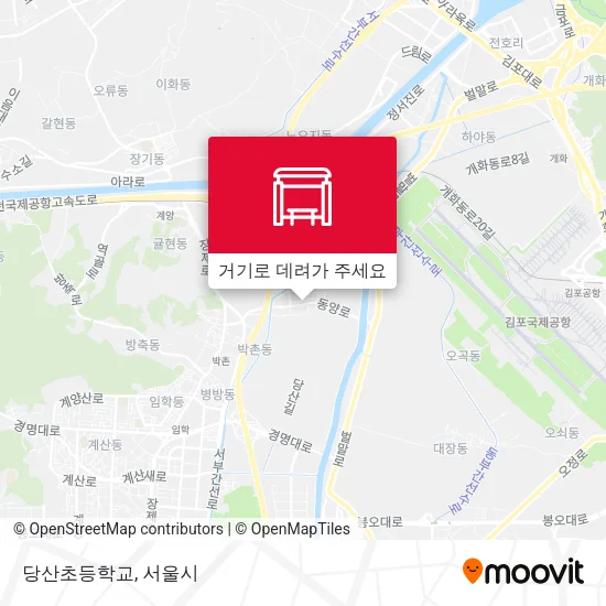 당산초등학교 지도